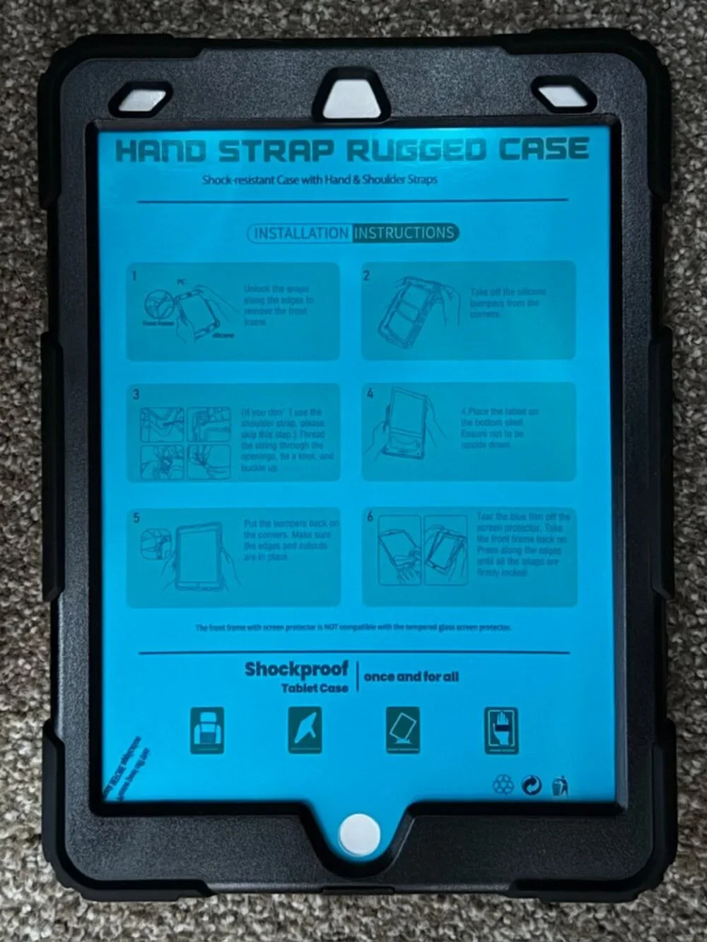 *NEW* SEYmac iPad Case 10.2” for 9th 8th 7th Gen - Shockproof + Screen Protector